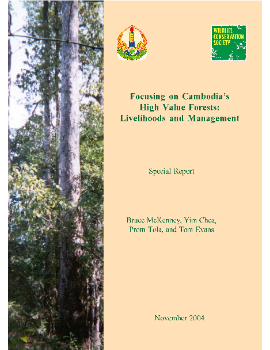 Focusing on Cambodia’s High Value Forests: Livelihoods and Management
