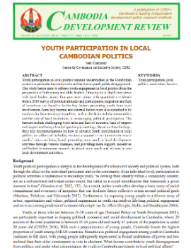 Youth Participation in Local Cambodian Politics