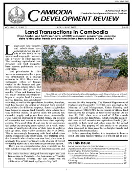 Land Transactions in Cambodia