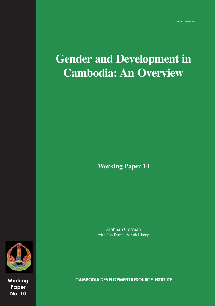 Gender and Development in Cambodia: An Overview