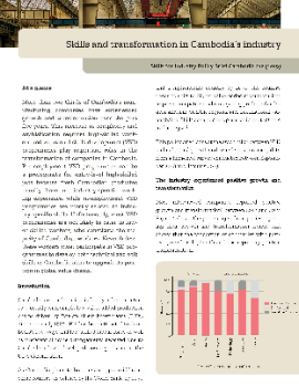 Attitudes Towards Vocational Skills Development in Cambodia’s Manufacturing Industries