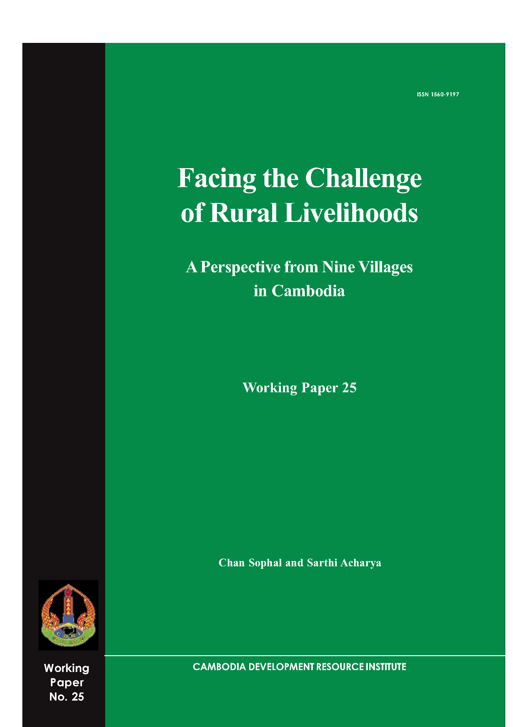 Facing the Challenge of Rural Livelihoods: A Perspective from Nine Villages in Cambodia