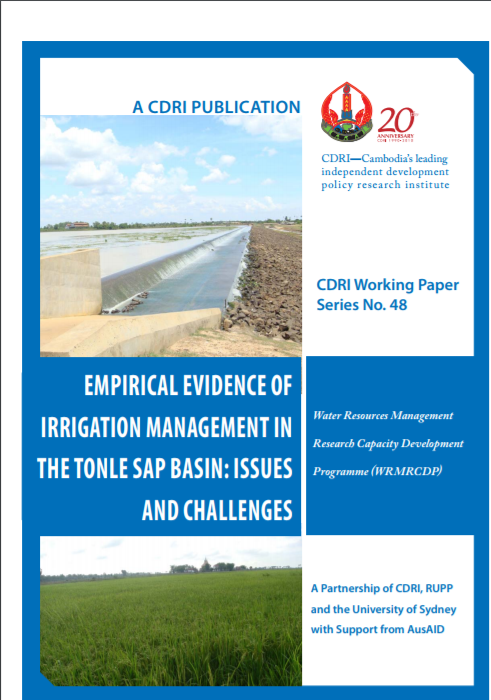 Empirical Evidence of Irrigation Management in the Tonle Sap Basin: Issues and Challenges