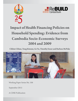 Impact of Health Financing Policies on Household Spending: Evidence from Cambodia Socio-Economic Surveys 2004 and 2009