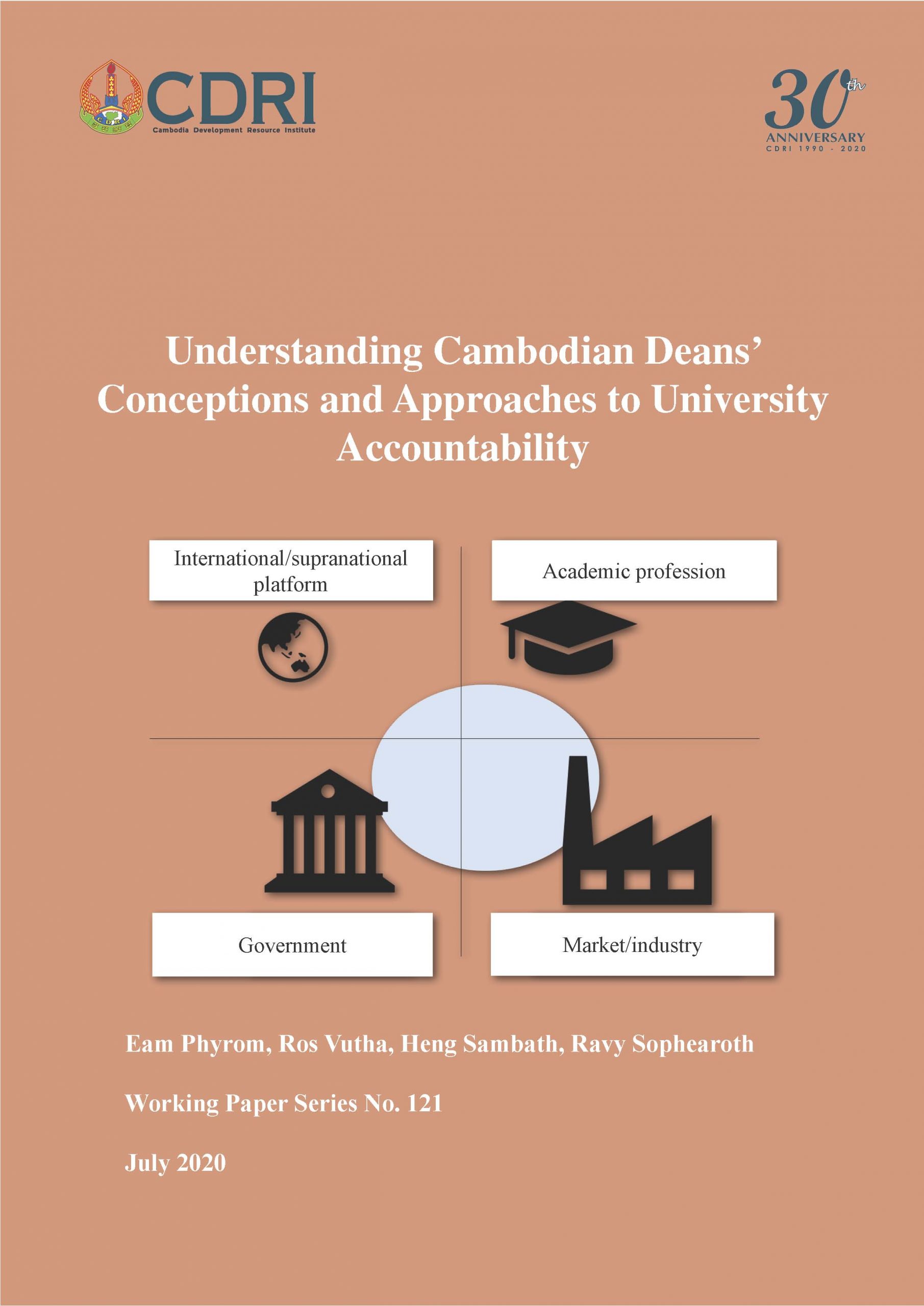 Understanding Cambodian Deans’ Conceptions and Approaches to University Accountability