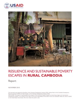 Resilience and sustained poverty escapes in Rural Cambodia