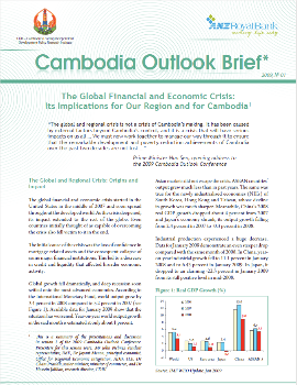 The Global Financial and Economic Crisis: Its Implications for Our Region and for Cambodia