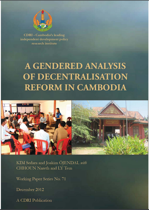 A Gendered Analysis of Decentralisation Reform in Cambodia
