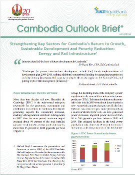 Strengthening Key Sectors for Cambodia’s Return to Growth, Sustainable Development and Poverty Reduction: Energy and Rail Infrastructure