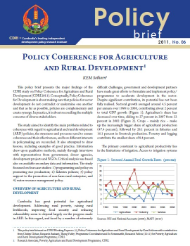 Policy Coherence for Agriculture and Rural Development