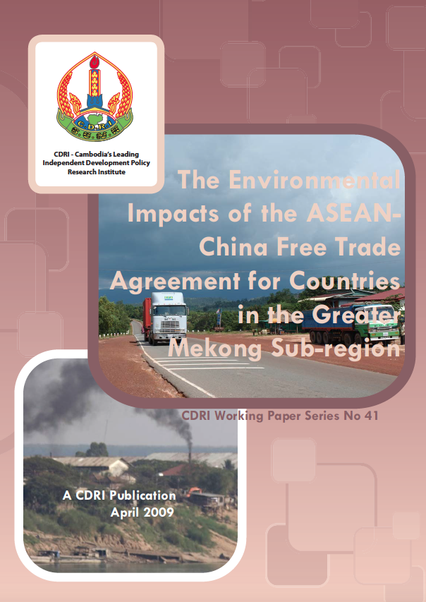 The Environmental Impacts of the ASEAN-China Free Trade Agreement for Countries in the Greater Mekong Sub-region