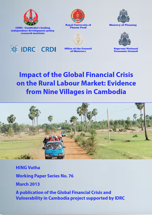 Impact of the Global Financial Crisis on the Rural Labour Market: Evidence from Nine Villages in Cambodia