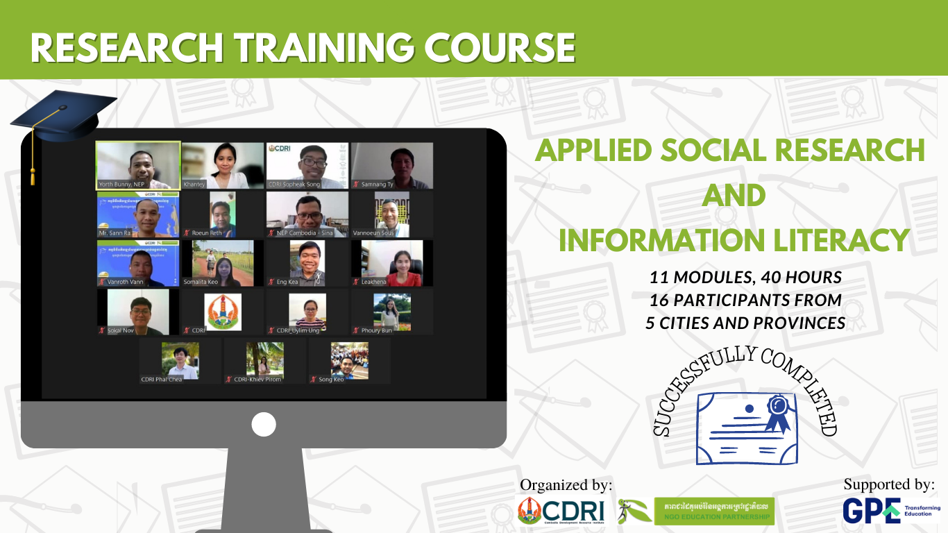 Research Training Course “Applied Social Research and Information Literacy”