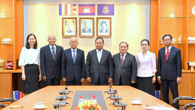 H.E. Chea Chanto, the Governor of the National Bank