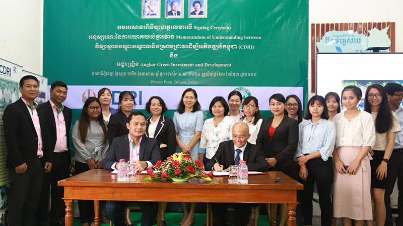Angkor Green and CDRI signed an MOU