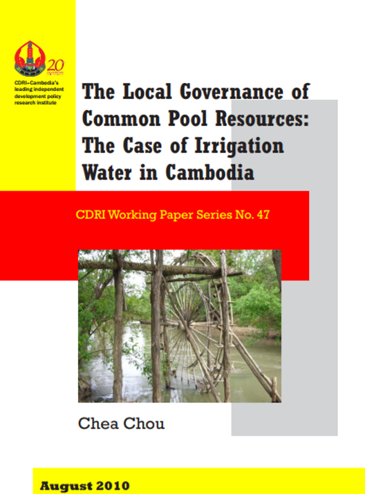 The Local Governance of Common Pool Resources: The Case of Irrigation Water in Cambodia