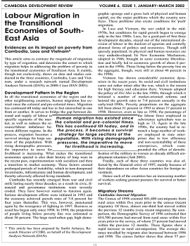 Labour Migration in the Transitional Economies of South- East Asia