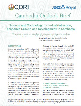 Science and Technology for Industrialisation, Economic Growth and Development in Cambodia