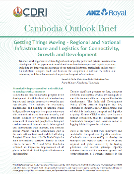 Getting Things Moving – Regional and National Infrastructure and Logistics for Connectivity, Growth and Development