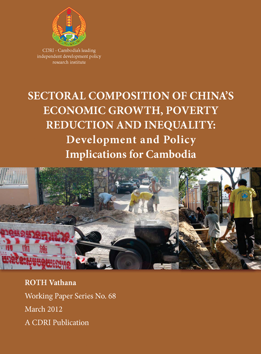 Sectoral Composition of China’s Economic Growth, Poverty Reduction and Inequality: Development and Policy Implication for Cambodia