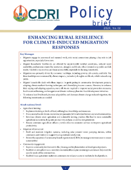 Enhancing Rural Resilience for Climate-Induced Migration Responses