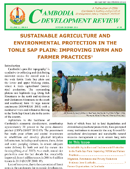 Sustainable Agriculture and Environmental Protection in The Tonle Sap Plain: Improving IWRM and Farmer Practices